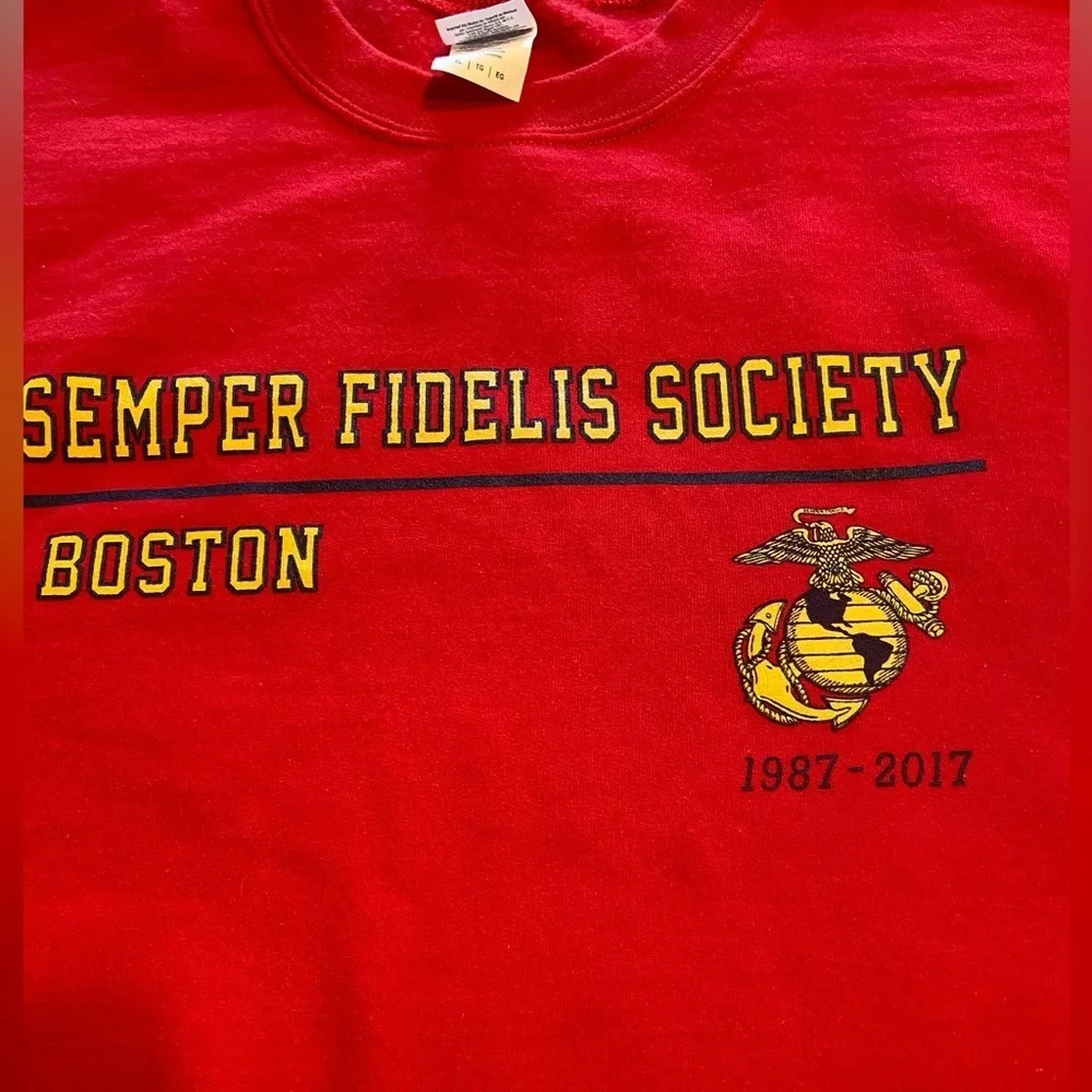 Semper Fidelis Society Red Men’s Extra Large Marine Corps View 2